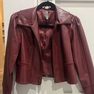 Anthropologie The Freya Faux Leather Jacket